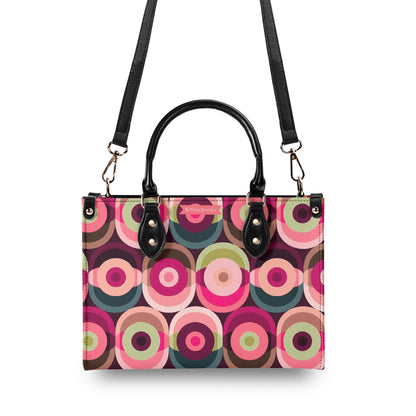 Mid Century Modern Gal Signature Atomic Cat And Hippie Mod Gal, Retro Orbs Summer Vibes Handbag - Mid Century Modern Gal