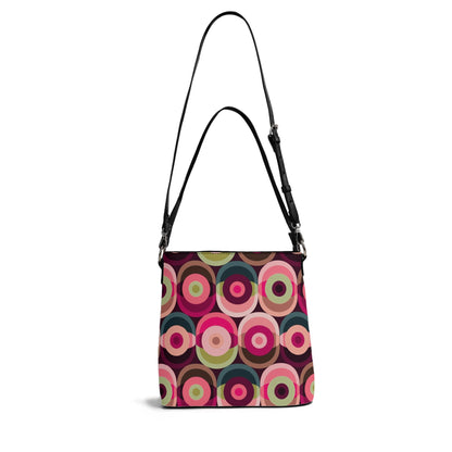 Retro Mid Mod 60s Groovy Orb Summer Vibes Bucket Bag - Mid Century Modern Gal