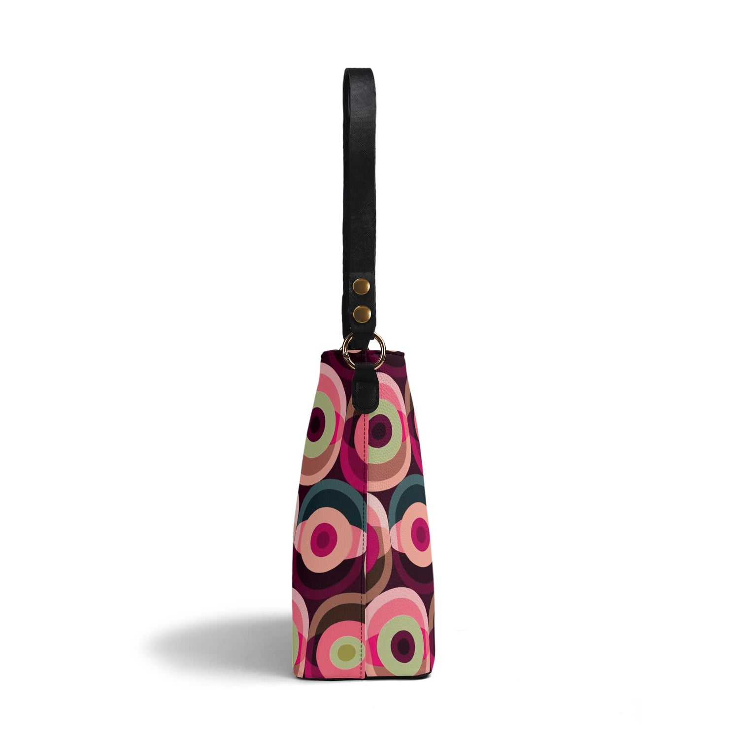 Retro Mid Mod 60s Groovy Orb Summer Vibes Bucket Bag - Mid Century Modern Gal