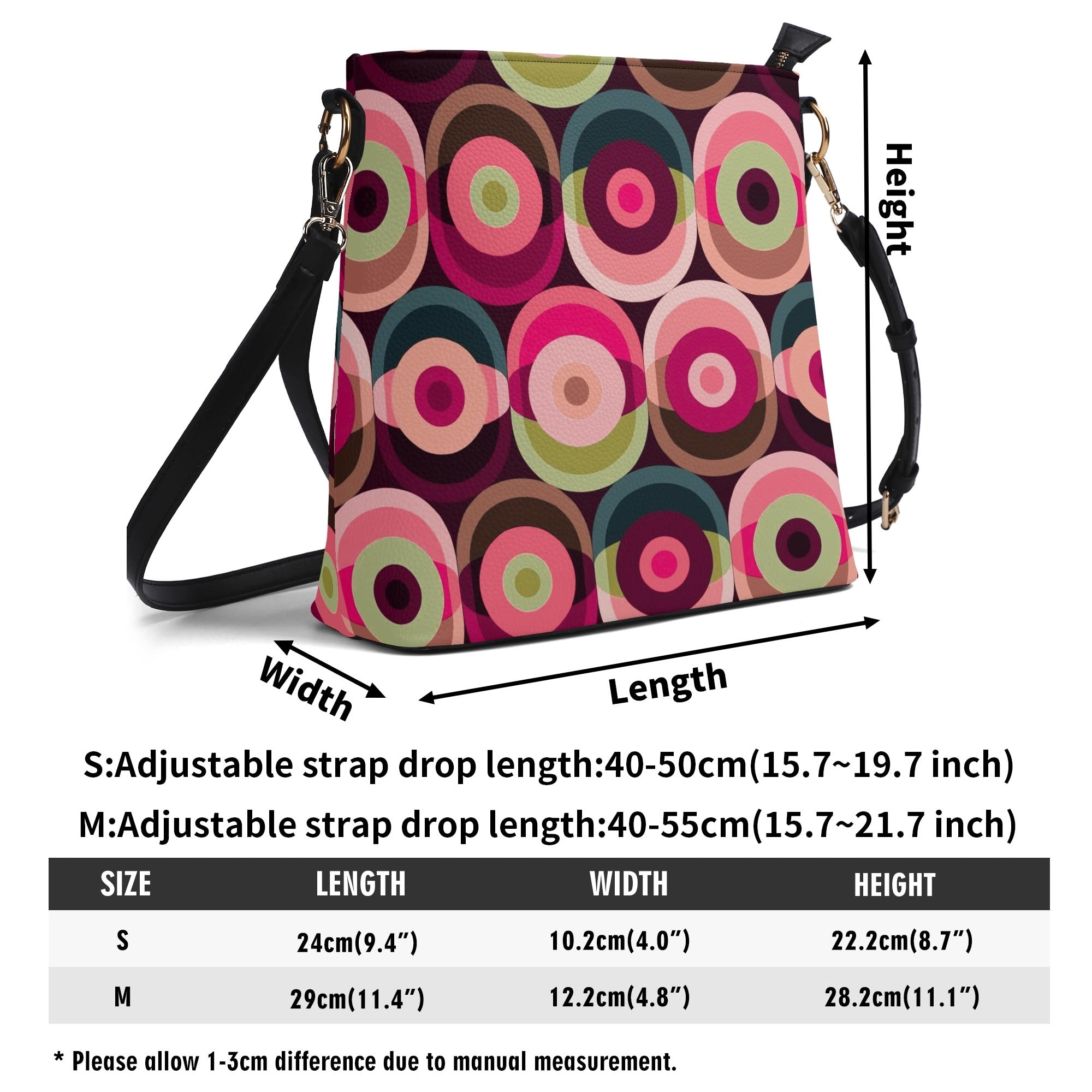 Retro Mid Mod 60s Groovy Orb Summer Vibes Bucket Bag - Mid Century Modern Gal