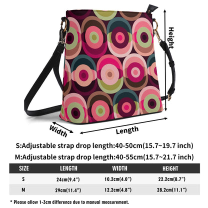 Retro Mid Mod 60s Groovy Orb Summer Vibes Bucket Bag - Mid Century Modern Gal