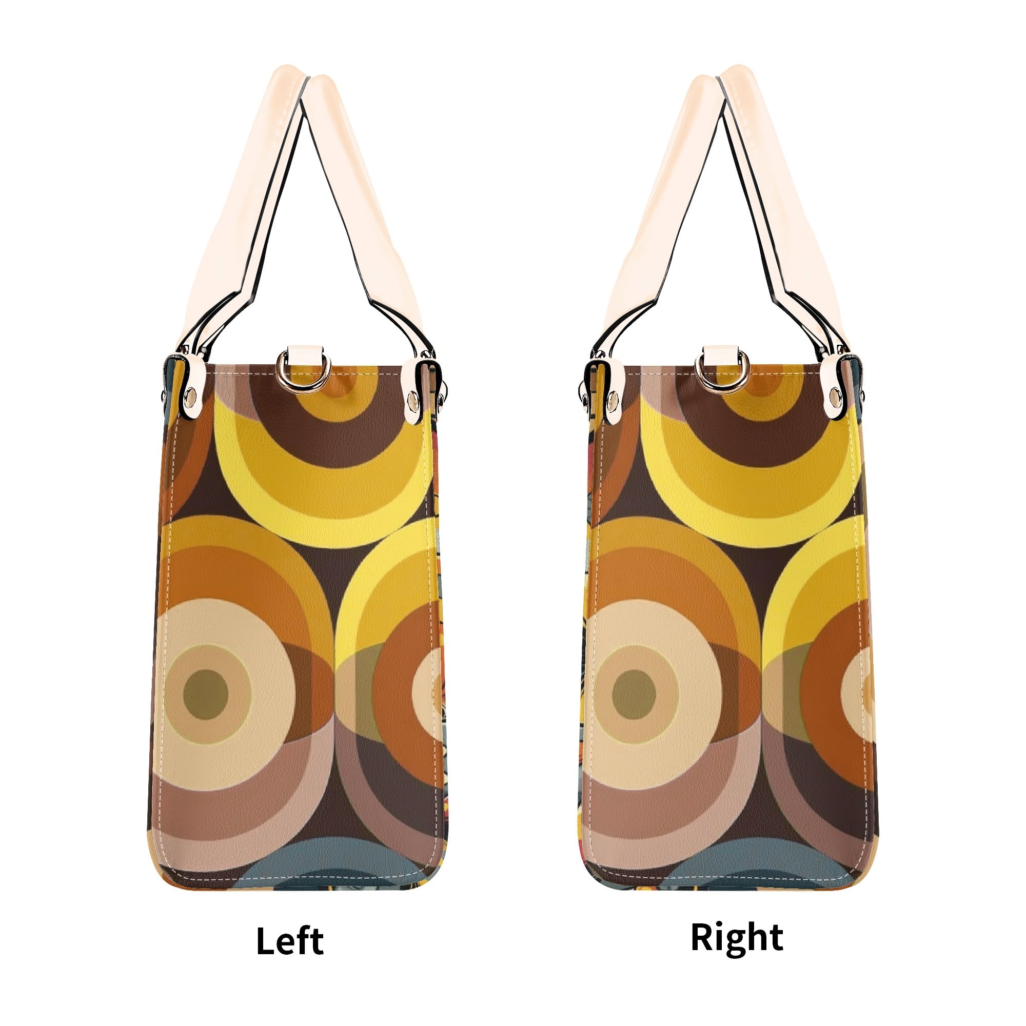 Groovy 70s Retro Owl, Mushroom, Floral Hipster Funky Flaired Handbag Shoulder Bag - Mid Century Modern Gal