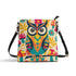 Retro 70s Mushroom, Owl Flower Power Groovy Mid Mod Shoulder Bucket Bag - Mid Century Modern Gal