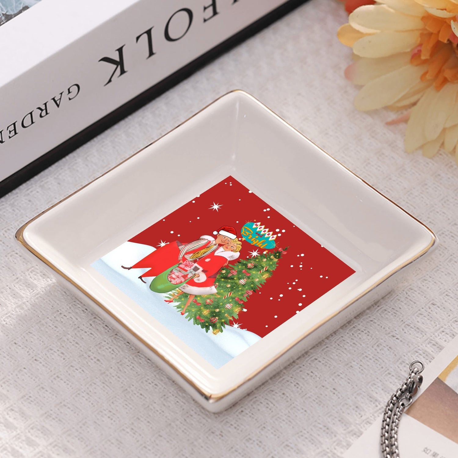 Mid Century Modern Kitschy Mod 50s Christmas Party Plates - Mid Century Modern Gal