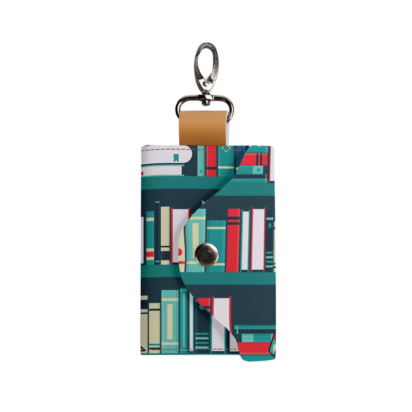 Retro Mid Mod Reading Gal Key Chain For Book Lovers