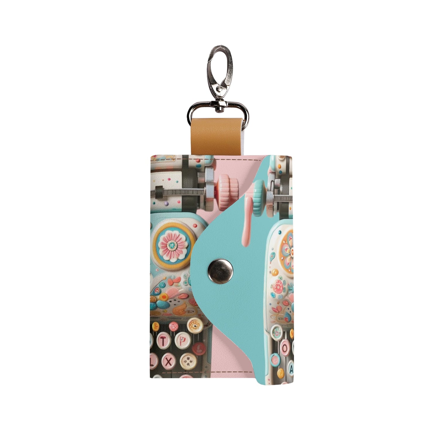 Retro Typewriter Key Chain - Mid Century Modern Gal