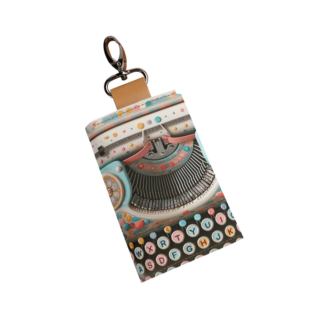 Retro Typewriter Key Chain - Mid Century Modern Gal