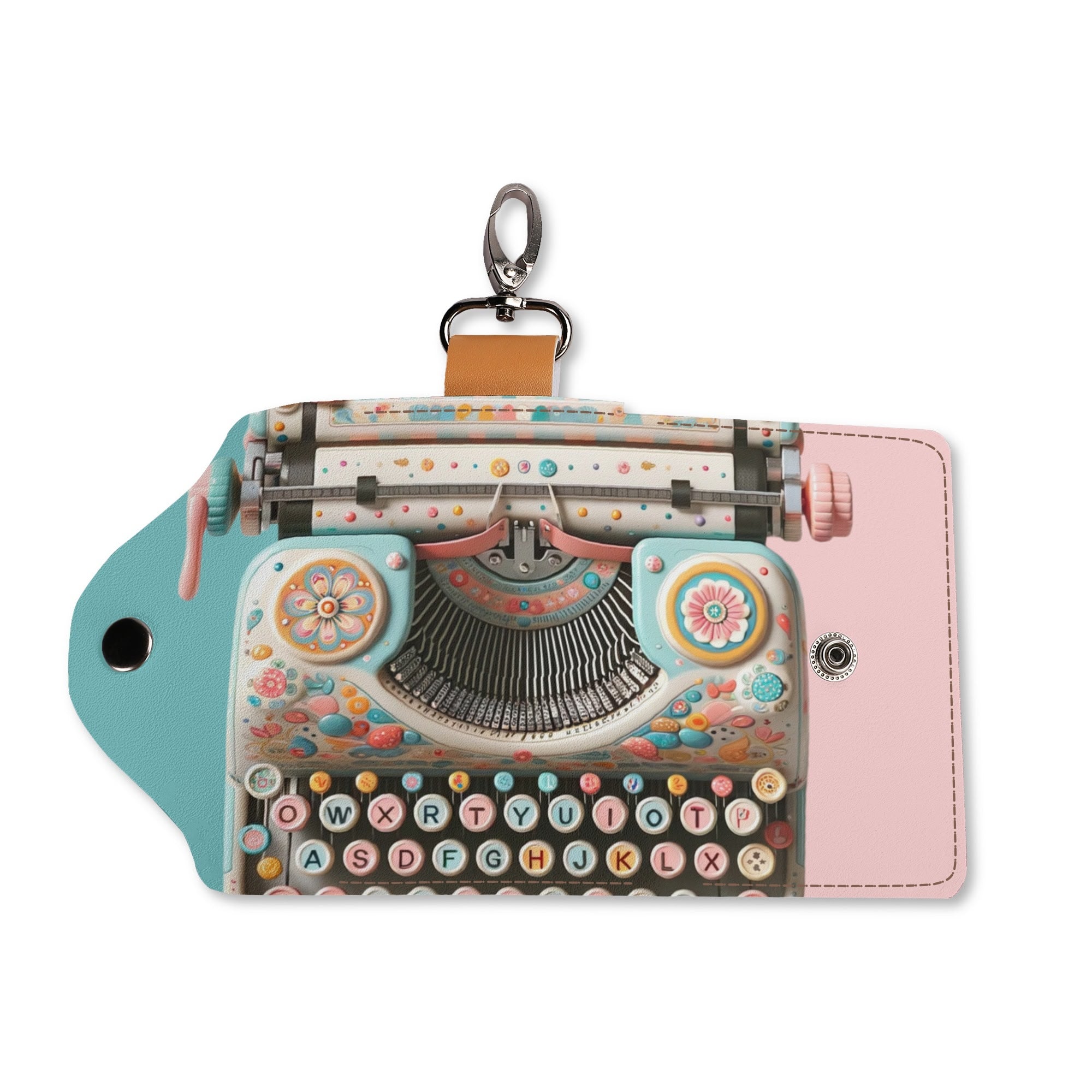 Retro Typewriter Key Chain - Mid Century Modern Gal