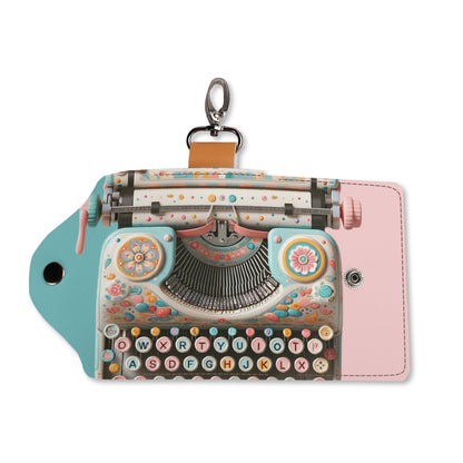 Retro Typewriter Key Chain - Mid Century Modern Gal
