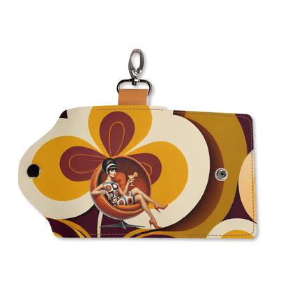Retro 60s Mod Gal Key Chain - Mid Century Modern Gal