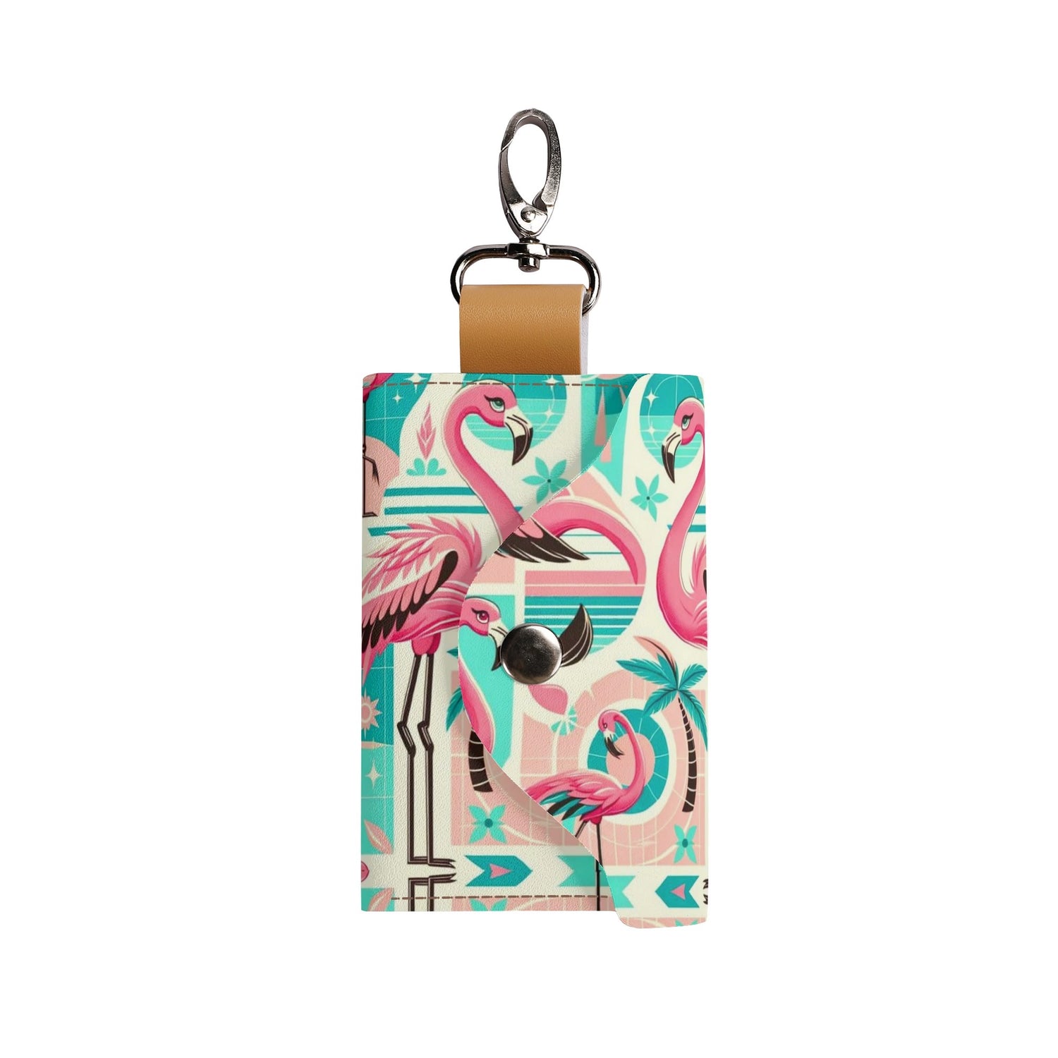 Flamingo Palm Springs Cali Kitschy Key Chain - Mid Century Modern Gal