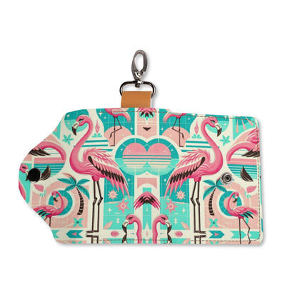 Flamingo Palm Springs Cali Kitschy Key Chain - Mid Century Modern Gal