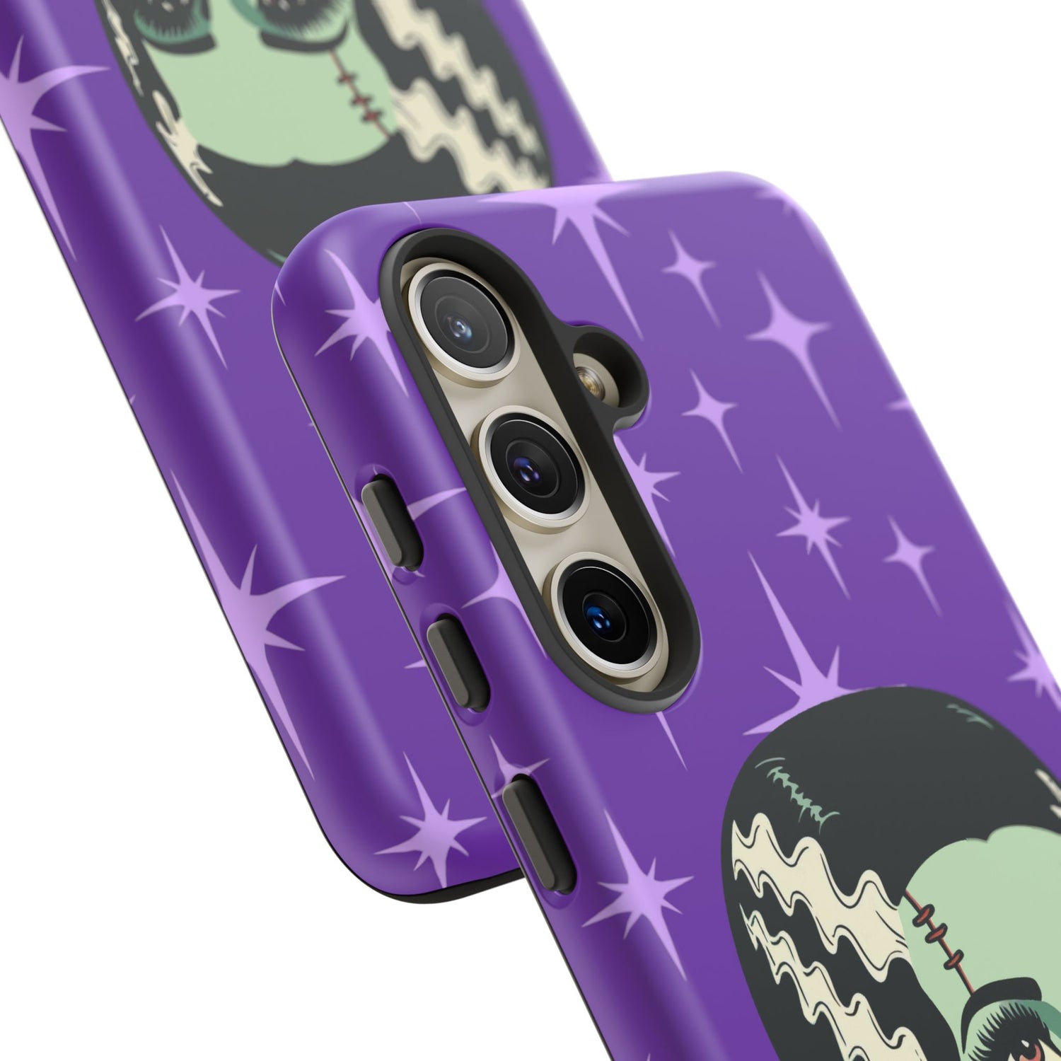 Bride of Frankenstein Retro Mid Mod Horror Buff Purple Halloween Tough Phone Case