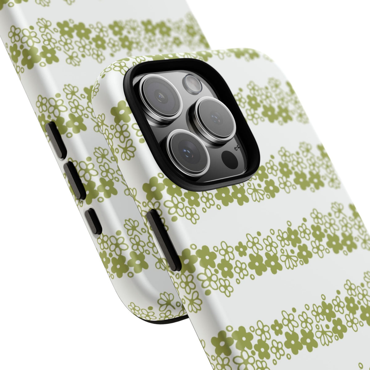 Pyrex Crazy Daisy Spring BlossonFloral Phone Case: Tough Cases with Elegant Green Floral Design, Durable Phone Cover