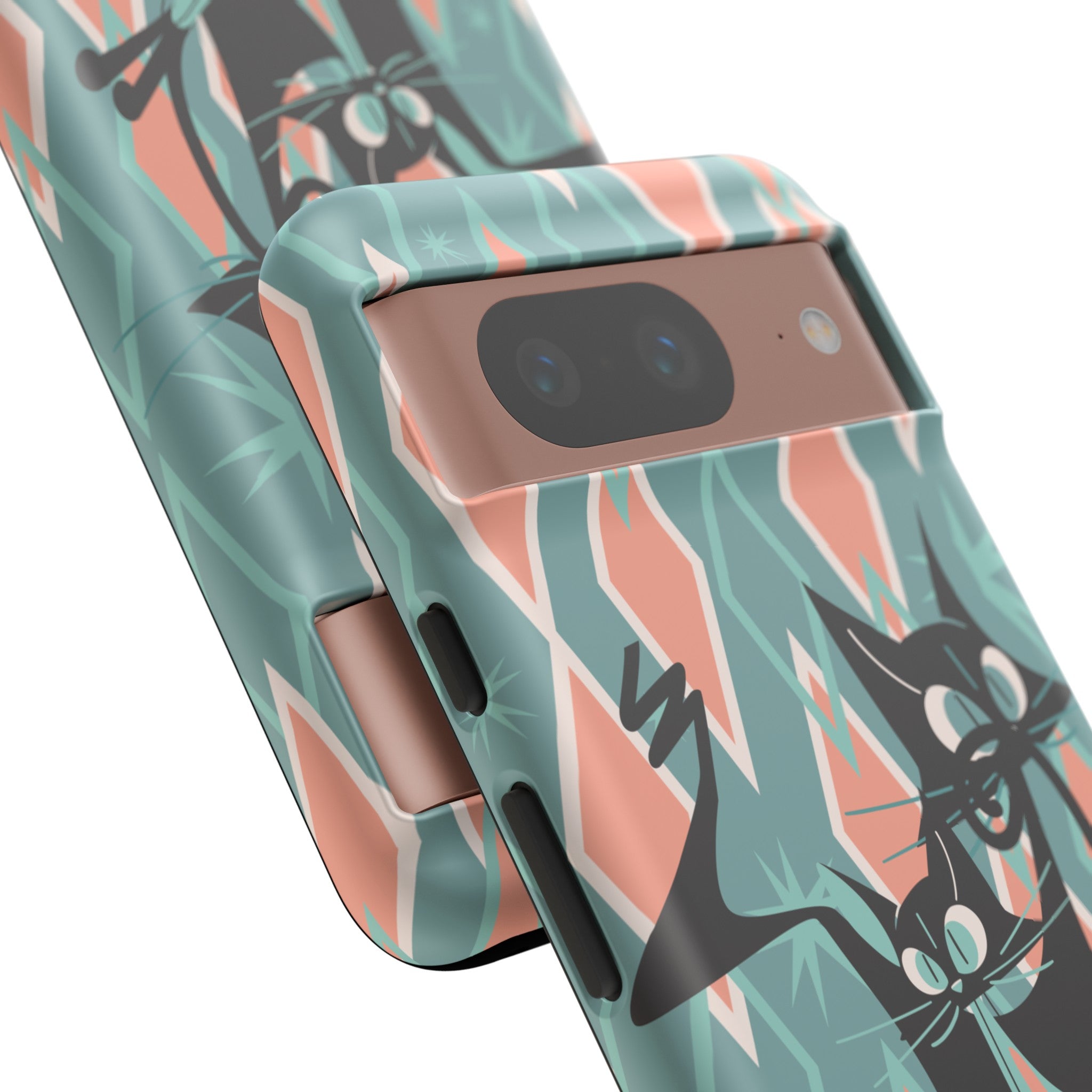 Mid Mod Atomic Cat Kitschy Retro Chic Samsung, Smart Phone Tough Cases