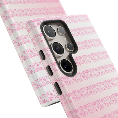 Pink Pyrex Gooseberry Striped Phone Case, Stylish Phone Cover, Tough Protective Case, Cute Cell Phone Case, Trending Gift for Her
