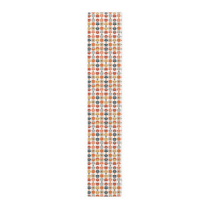 Mid Mod Scandinavian Floral Modern DanishTable Runner - Vibrant Home Decor for Festive Occasions - Mid Century Modern Gal