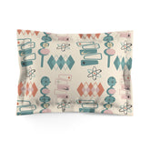 Mid Century Mod Googie Style, Retro MCM Pillow Sham - Mid Century Modern Gal