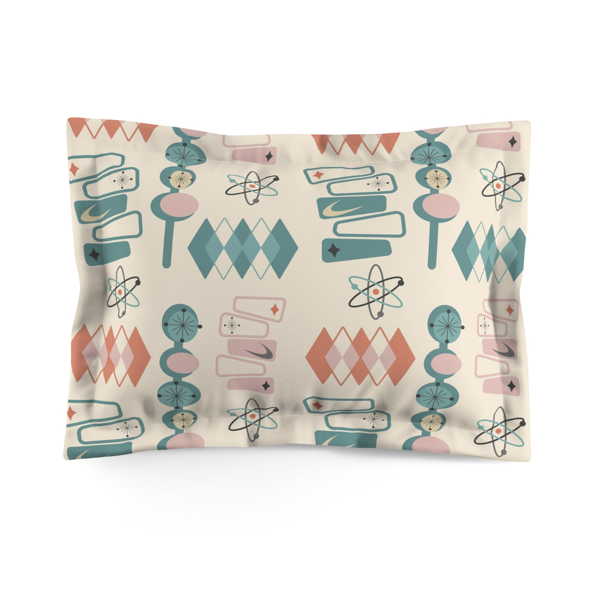 Mid Century Mod Googie Style, Retro MCM Pillow Sham - Mid Century Modern Gal
