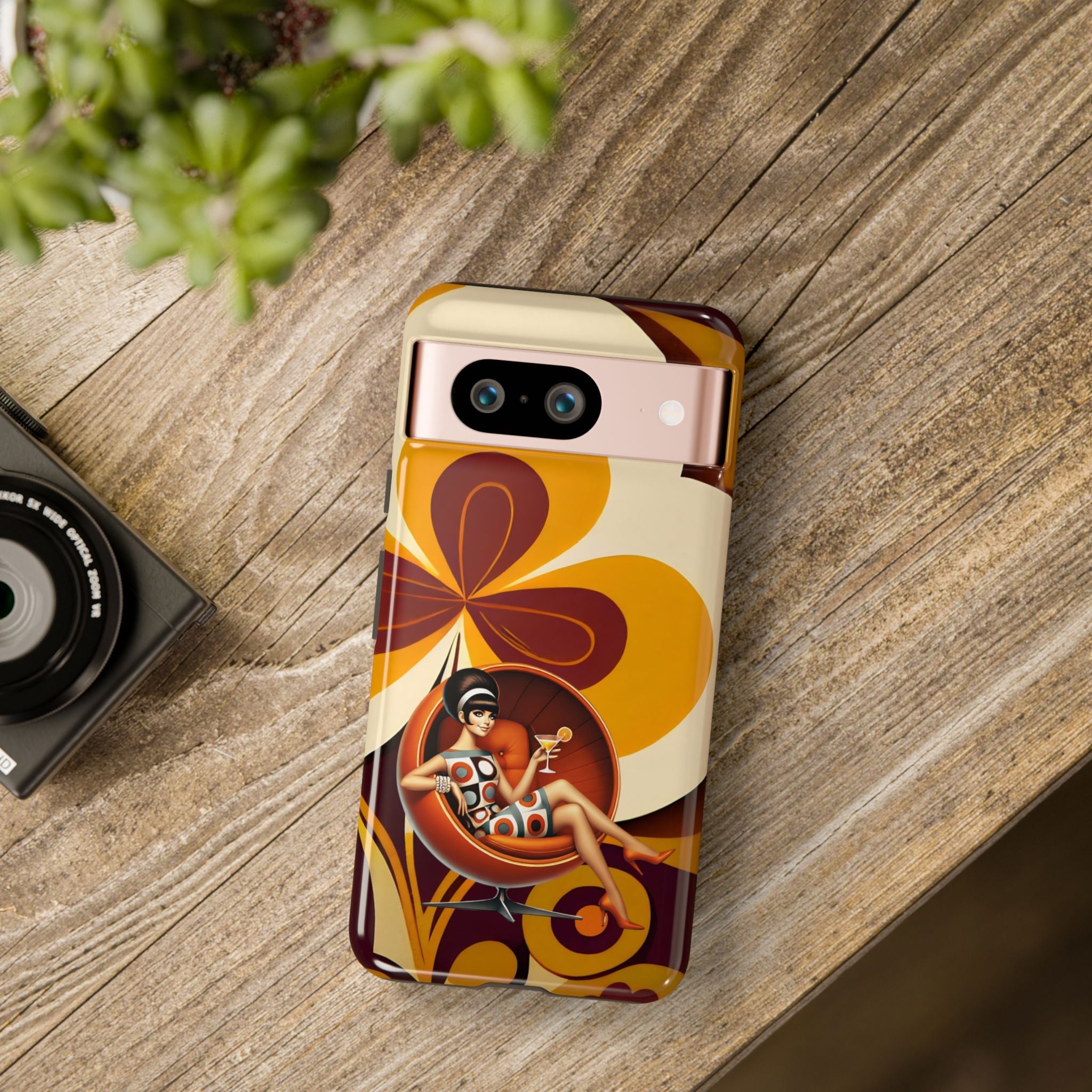 Groovy Mod 60s Retro Flower Power Phone Cases