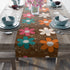 Retro Groovy Flower Power Mid Mod Brown Orange Teal Floral - Mid Century Modern Gal