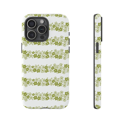 Pyrex Crazy Daisy Spring BlossonFloral Phone Case: Tough Cases with Elegant Green Floral Design, Durable Phone Cover