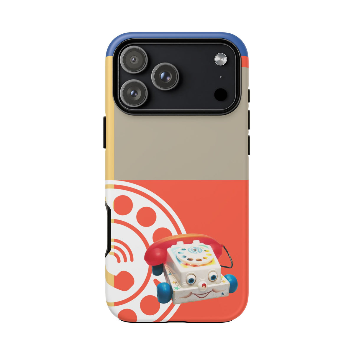 The First Original Phone, Eye Phone, Retro Kitschy Cute Rotary Phone, Tough Phone Cases - Mid Century Modern Gal
