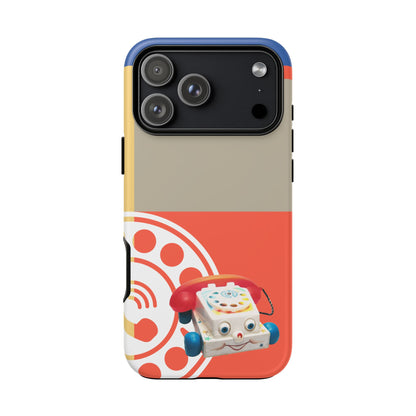 The First Original Phone, Eye Phone, Retro Kitschy Cute Rotary Phone, Tough Phone Cases - Mid Century Modern Gal