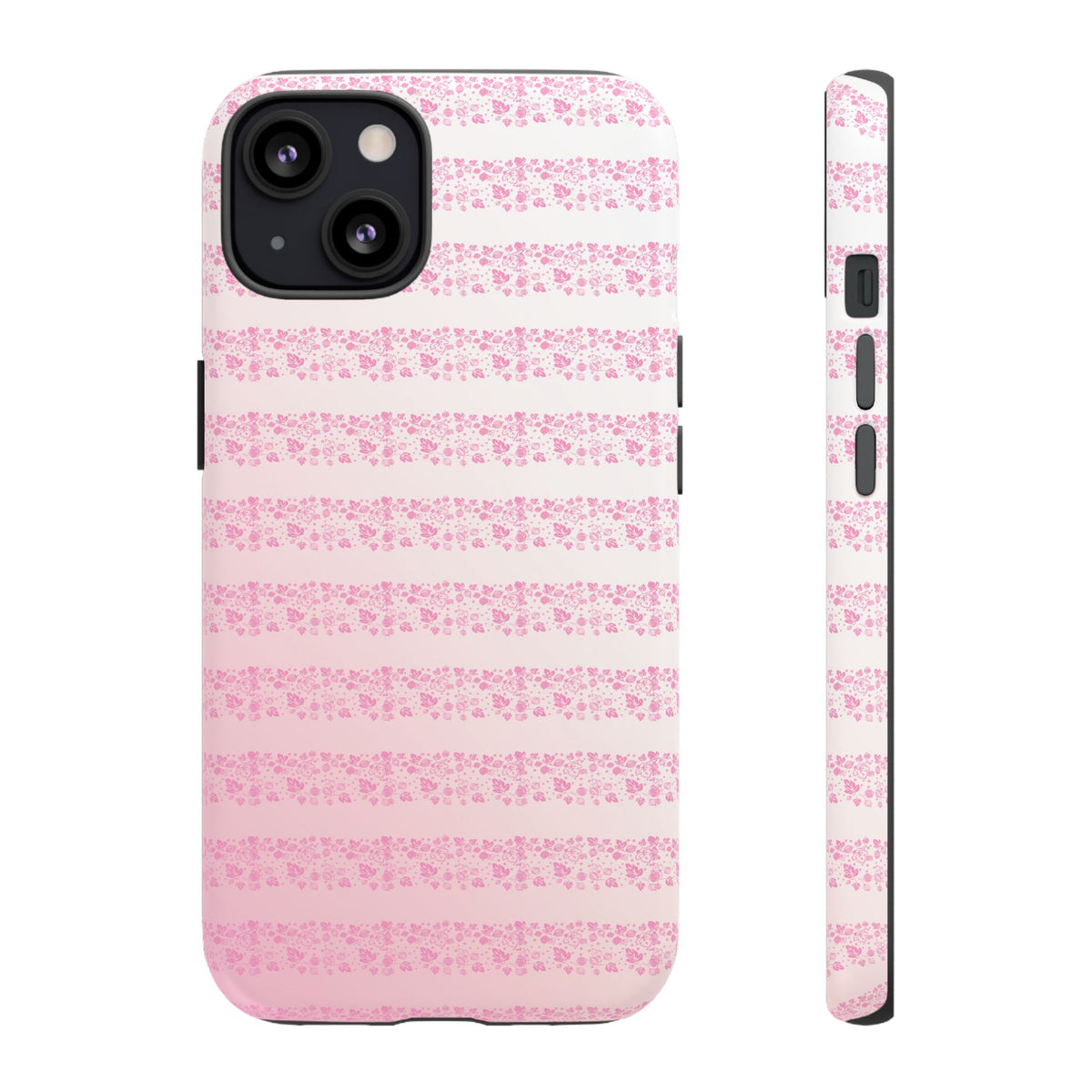 Pink Pyrex Gooseberry Striped Phone Case, Stylish Phone Cover, Tough Protective Case, Cute Cell Phone Case, Trending Gift for Her