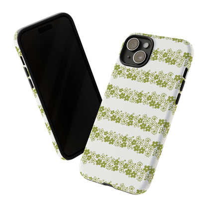 Pyrex Crazy Daisy Spring BlossonFloral Phone Case: Tough Cases with Elegant Green Floral Design, Durable Phone Cover