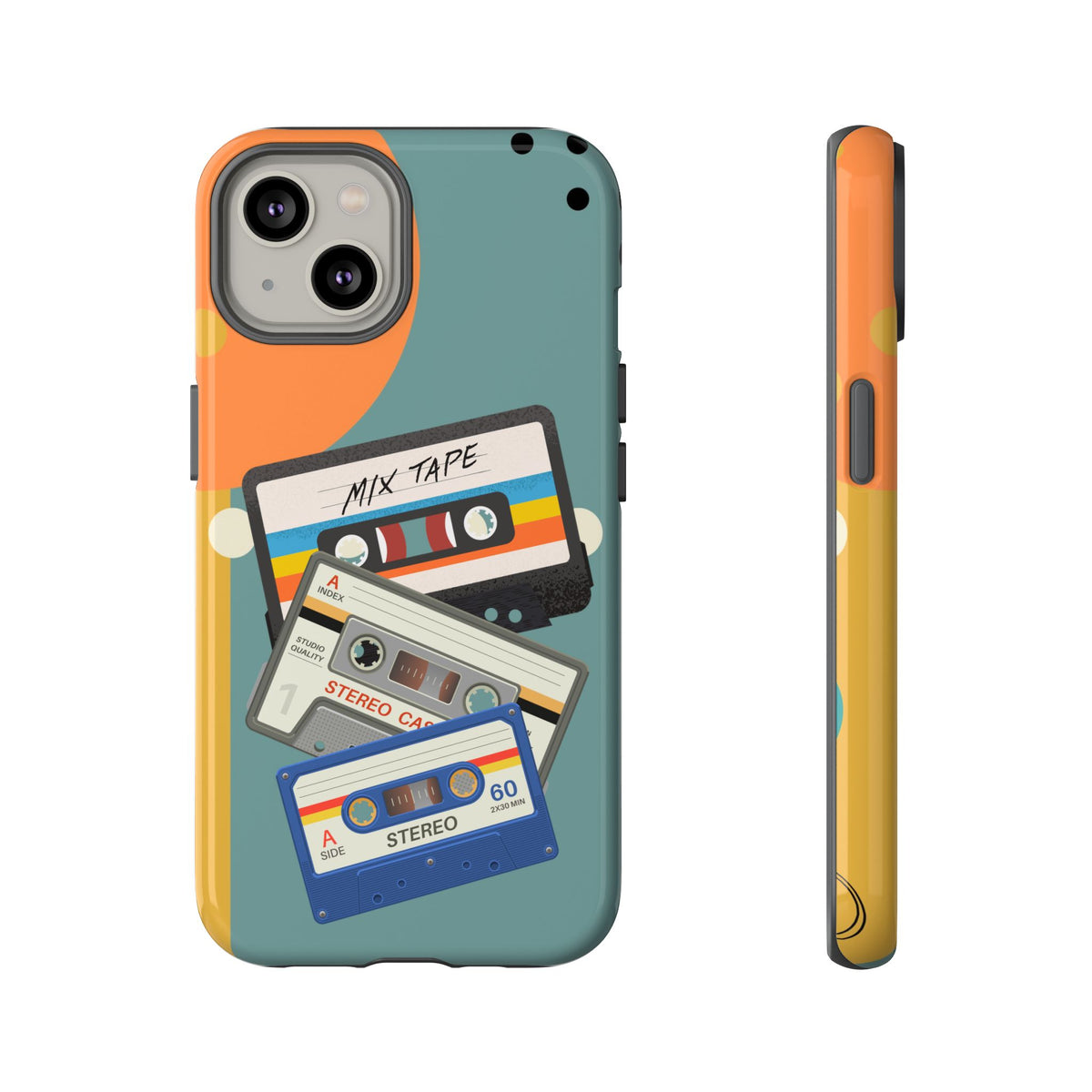 Gen X, Retro Cassettes Mid Mod Smart Phone Tough Cases - Mid Century Modern Gal
