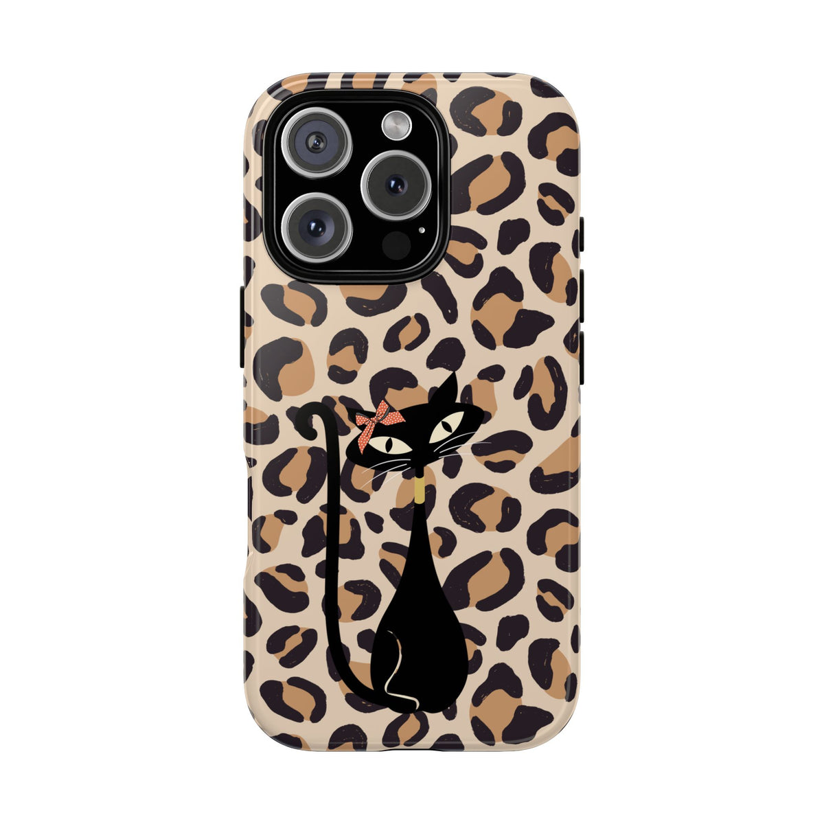 Mid Century Modern 50s Leopard Print, Atomic Cat, Mid Mod Tough Cases - Mid Century Modern Gal
