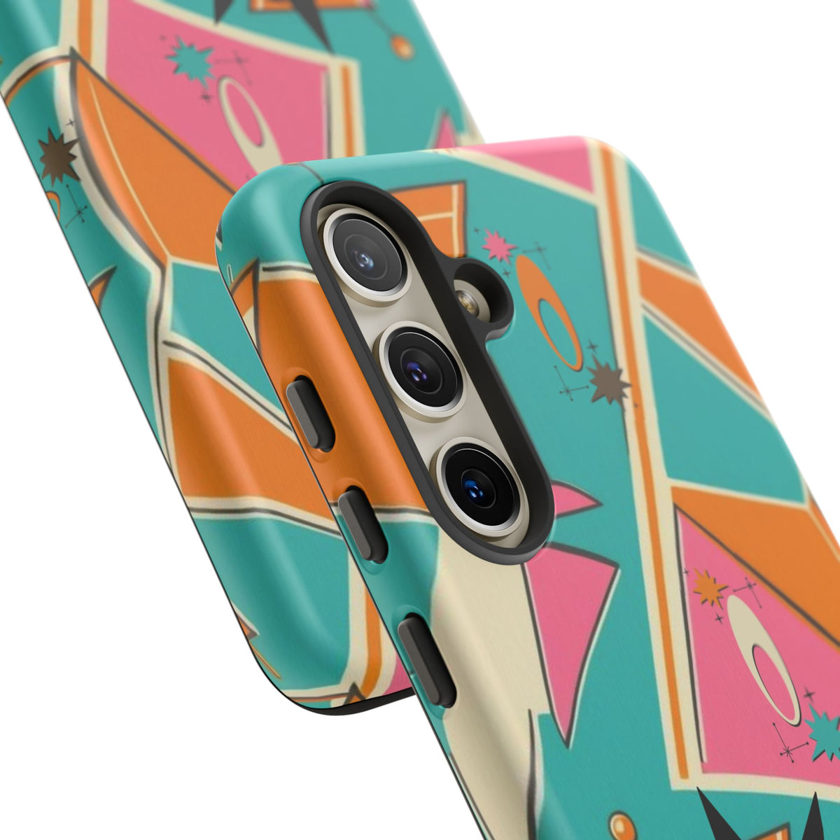 Atomic Cat Mid Mod Retro Cat Phone Case - Tough Cases for Stylish Cat Lovers