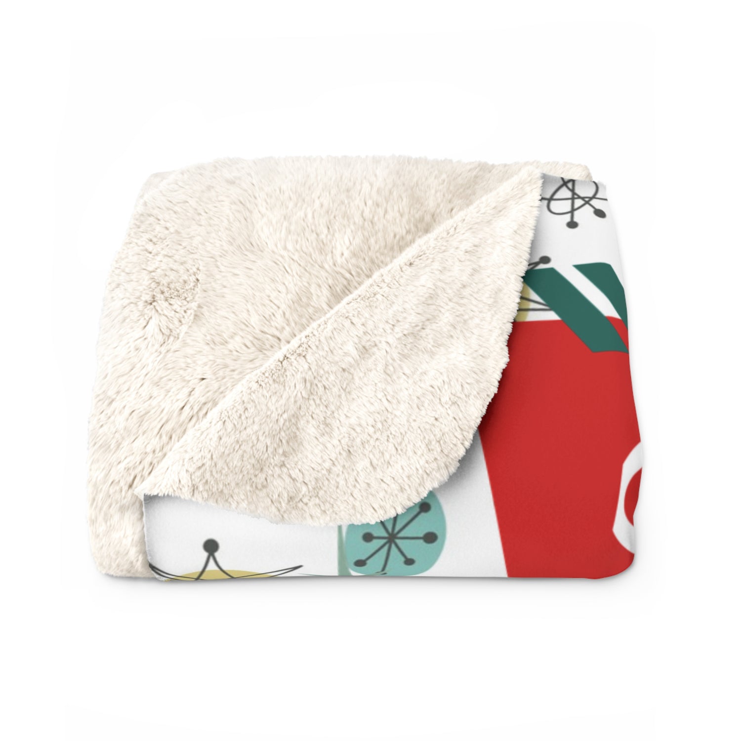 Retro Vintage Kitschy Christmas Blanket, All I Want For Christmas Is You