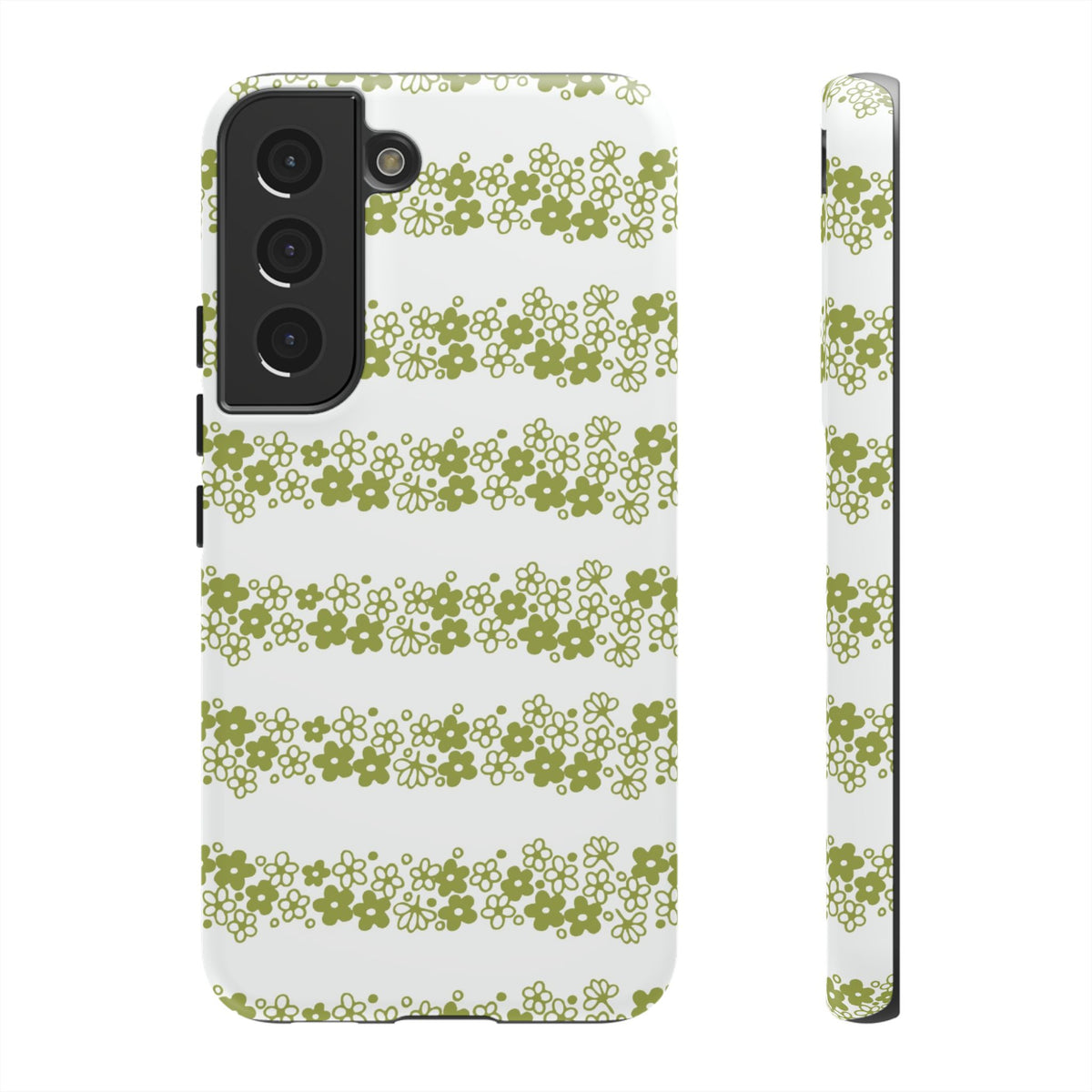 Pyrex Crazy Daisy Spring BlossonFloral Phone Case: Tough Cases with Elegant Green Floral Design, Durable Phone Cover