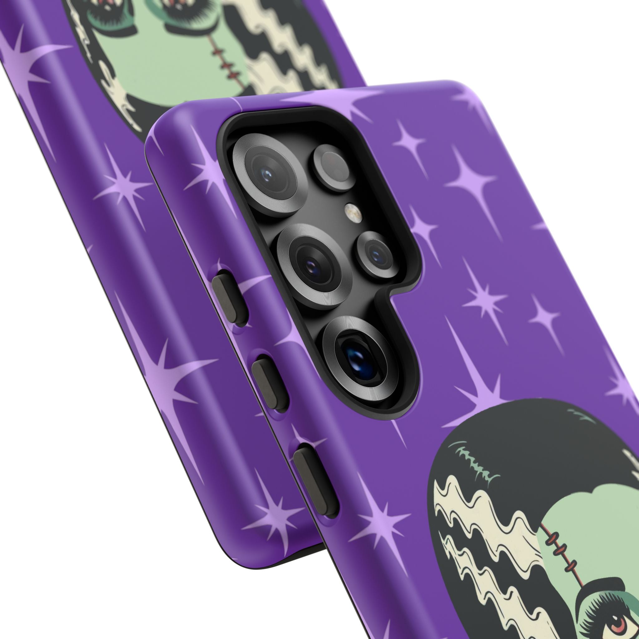 Bride of Frankenstein Retro Mid Mod Horror Buff Purple Halloween Tough Phone Case