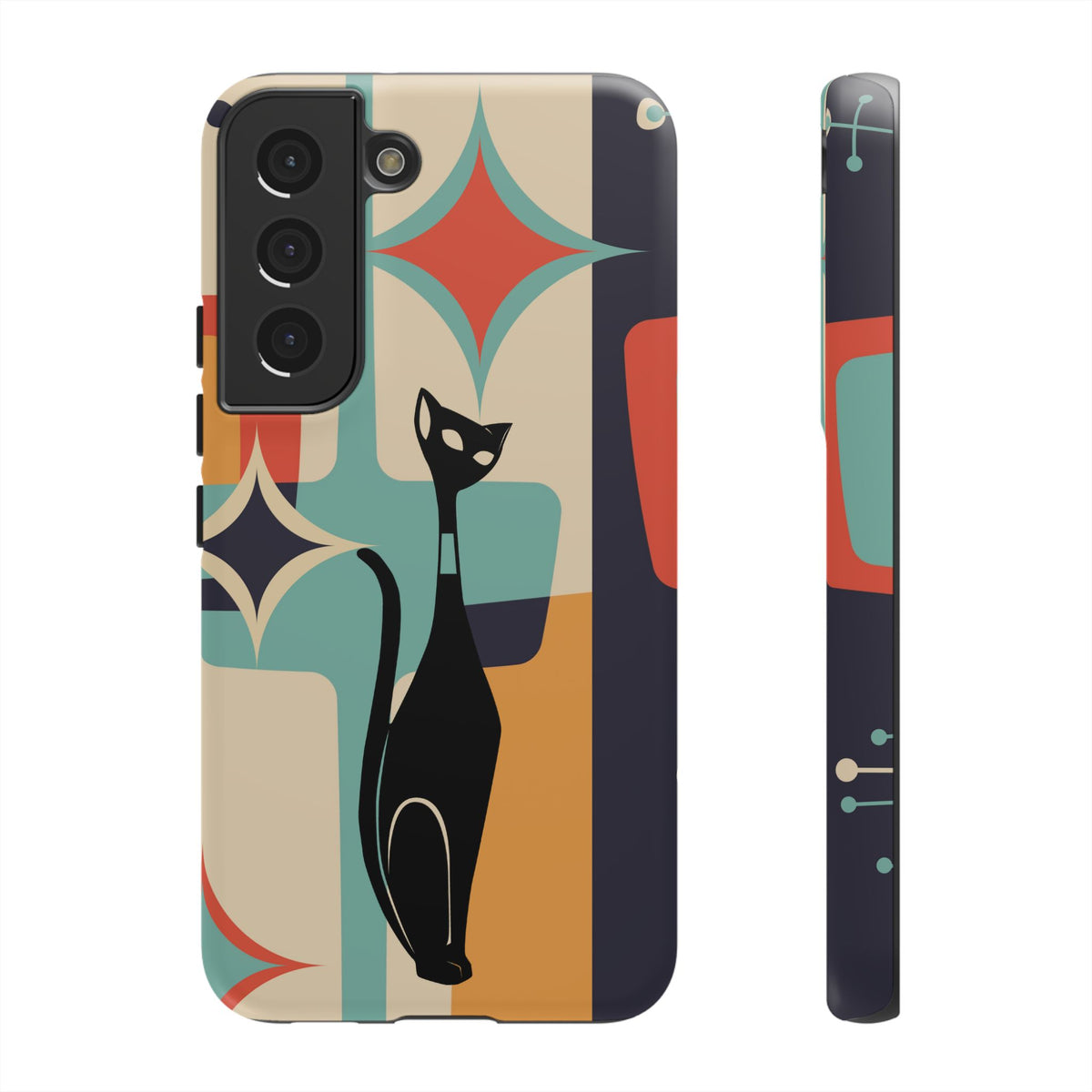 Atomic Cat, Sexton Cat, Mid Mod, Retro Geometric, Starburst Tough Phone Cases
