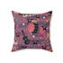 Mid Century Modern Atomic Cats, Jazzy Snazzy Mod Retro Pillow And Insert Home Decor 18" × 18"