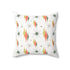 Mid Century Modern Atomic Starbursts, Franciscan Pattern, Orange, Green, Pillow And Insert Home Decor 18" × 18"