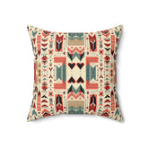 Scandinavian Folk Art Modern Danish Design, Mid Century Modern Pillow And Insert Home Decor 18" × 18"