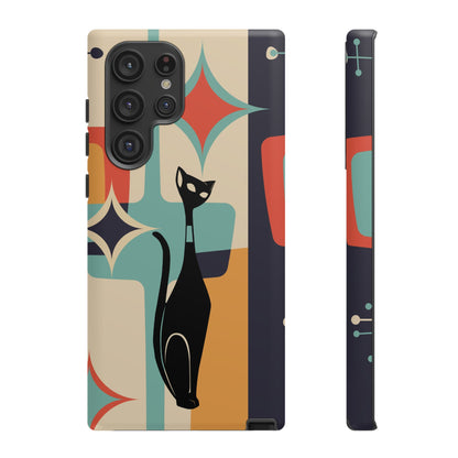 Atomic Cat, Sexton Cat, Mid Mod, Retro Geometric, Starburst Tough Phone Cases