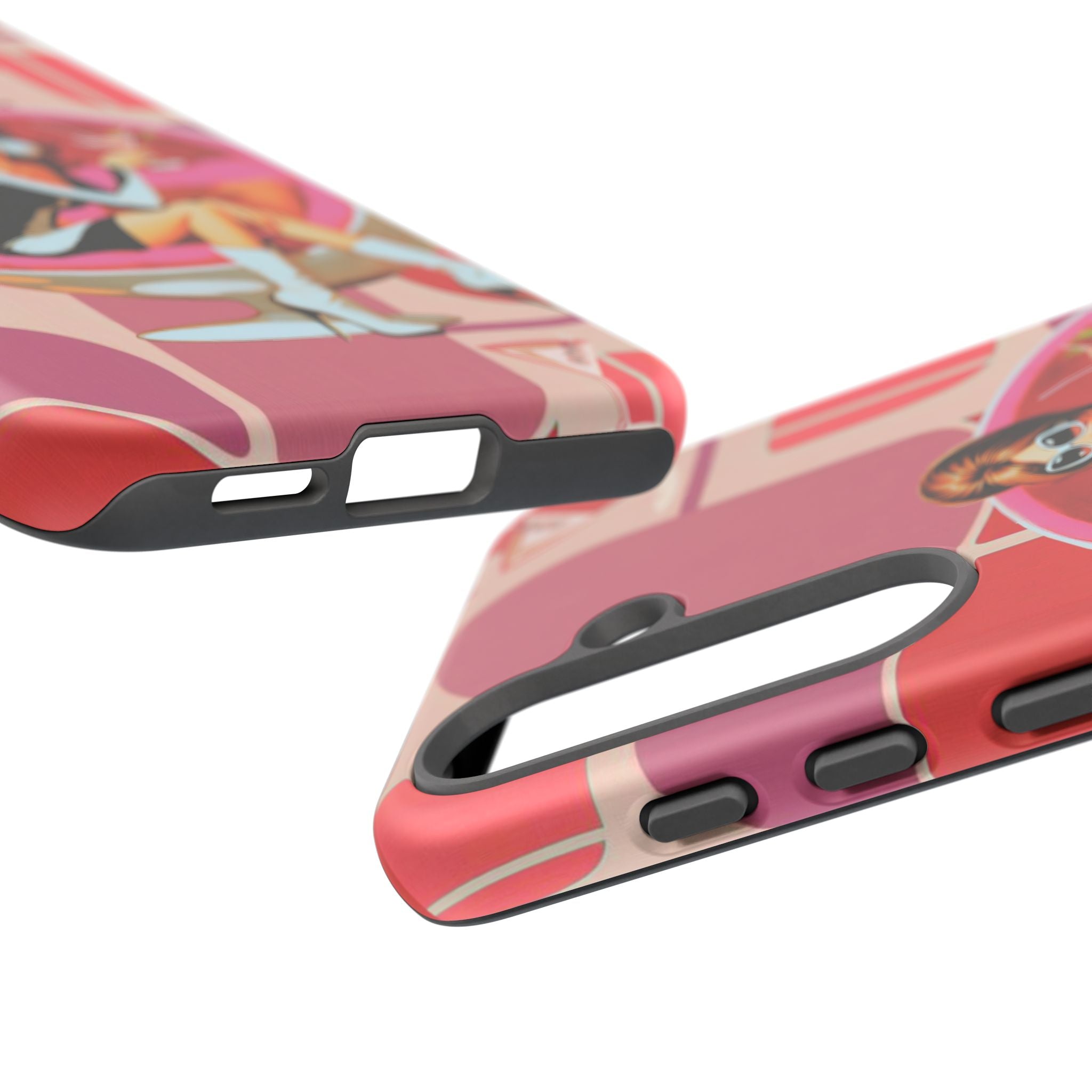 Mid Mod 60s Mod Gal, Kick Back Enjoy, Retro Chic Phone Case with Cocktail Design