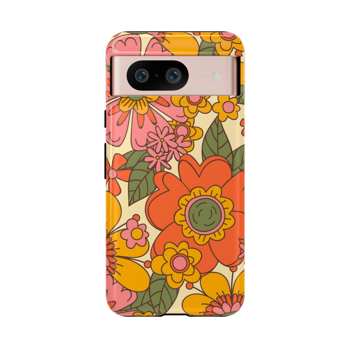Groovy Retro Flower Power Vintage Inspired Pattern Smart Phones Tough Phone Cases