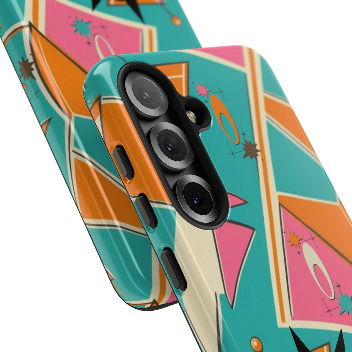 Atomic Cat Mid Mod Retro Cat Phone Case - Tough Cases for Stylish Cat Lovers