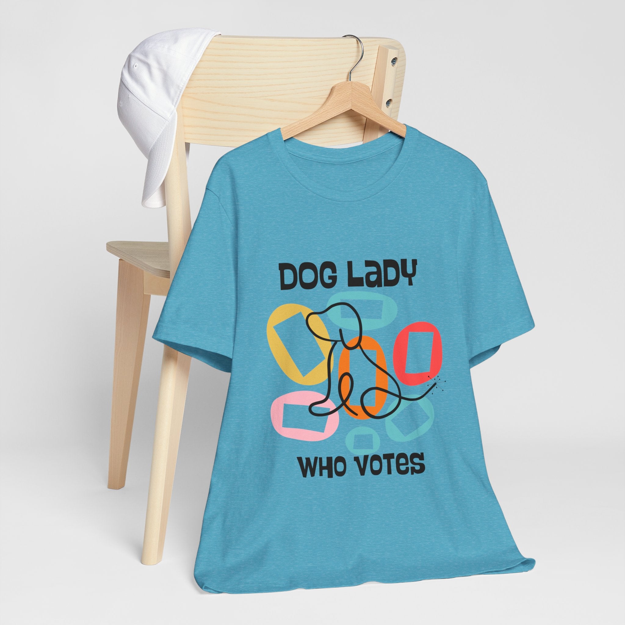 Dog Lady Who Votes Mid Century Modern Style