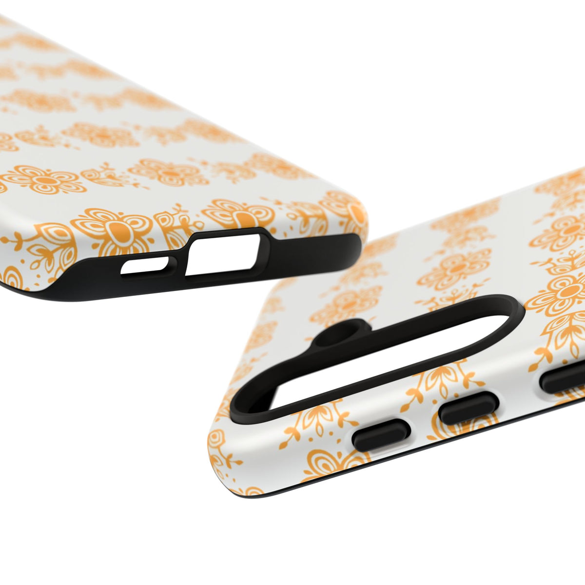 Pyrex Golden Butterfly Floral Phone Case, Tough Cases for Stylish Protection, Gift for Her, Durable, Trendy Floral Design, Cell Phone Cover