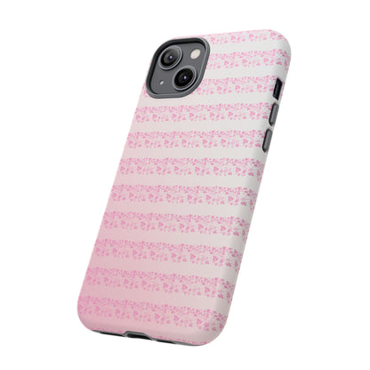Pink Pyrex Gooseberry Striped Phone Case, Stylish Phone Cover, Tough Protective Case, Cute Cell Phone Case, Trending Gift for Her