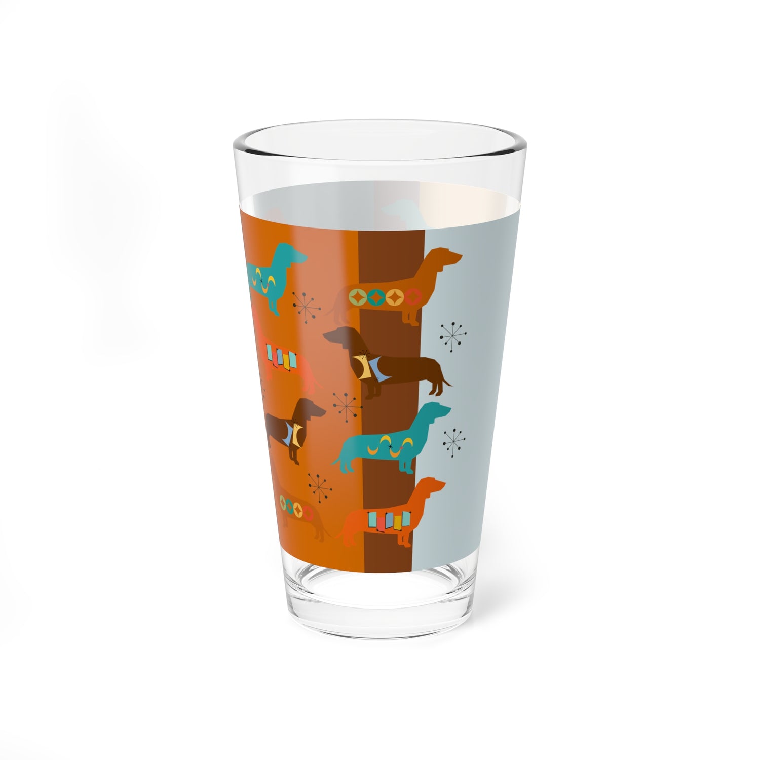 Mid Century Modern Retro Dachshund Festive Fun Mod Retro Drinkware - Mid Century Modern Gal