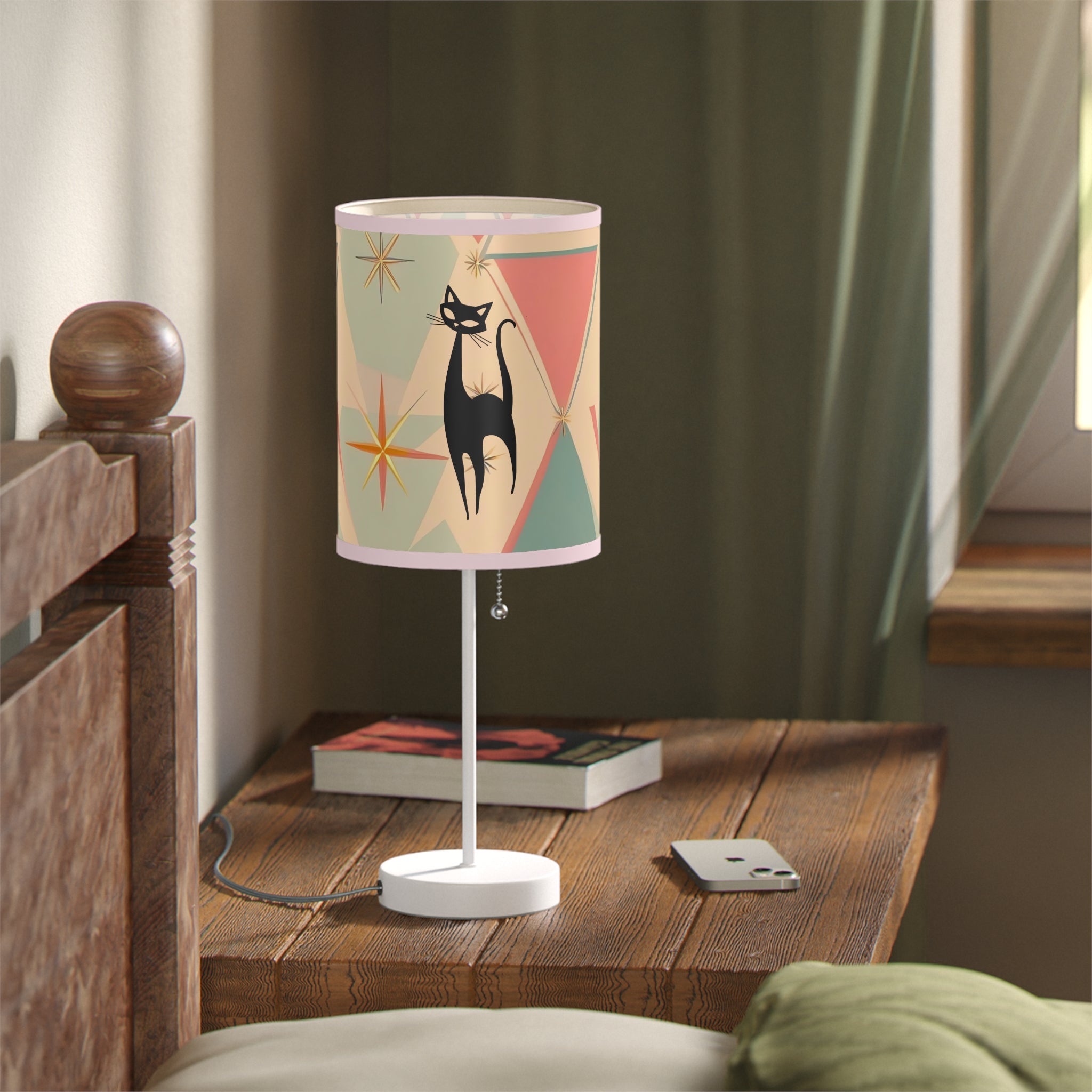 Mid-Century Modern Cat Lamp – Stylish Home Decor for Cat Lovers - Mid Century Modern Gal