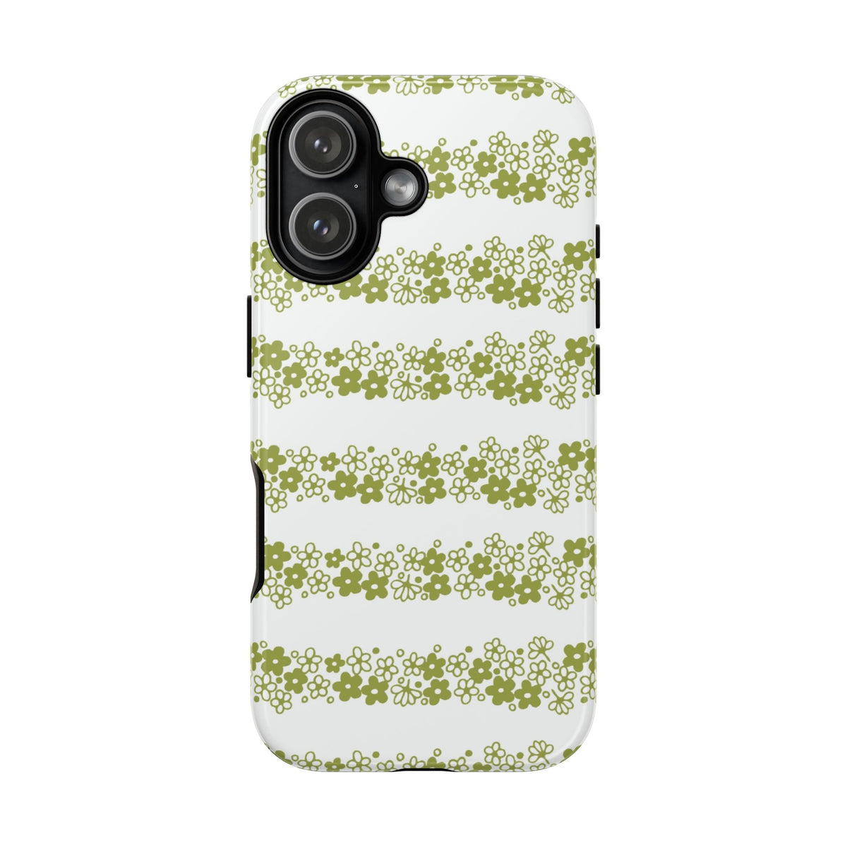 Pyrex Crazy Daisy Spring BlossonFloral Phone Case: Tough Cases with Elegant Green Floral Design, Durable Phone Cover
